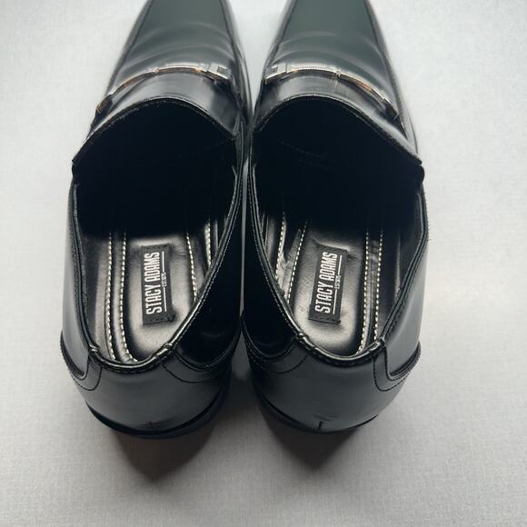 Stacy Adams Men's Loafer Adrian Size 11M Slip-On Bike Toe Bit Leather Suave - Picture 7 of 16